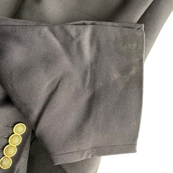 Charles Tyrwhitt Wool Cashmere Blend Navy Gold Two Button Blazer Jacket 46 R - Picture 12 of 12